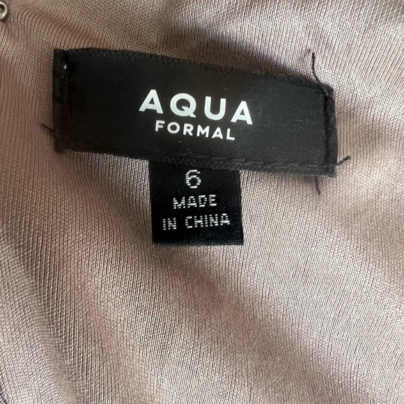 Aqua formal, SZ 6, rose gold, sequins gown. - Picture 12 of 15